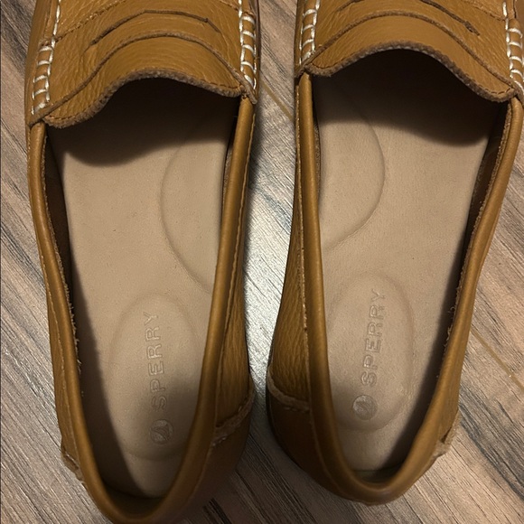 Sperry Tan Leather Penny Loafers - Picture 3 of 3